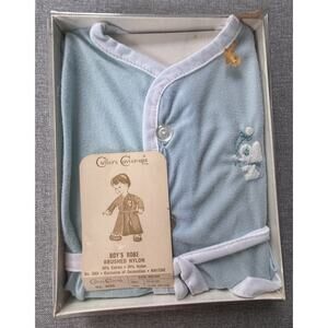 Vintage Cutler’s Cuvver-ups Baby Robe Blue Boxed USA Nylon Small up to 15lbs
